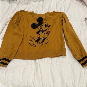 Disney Kids Golden Mickey Mouse Sweater